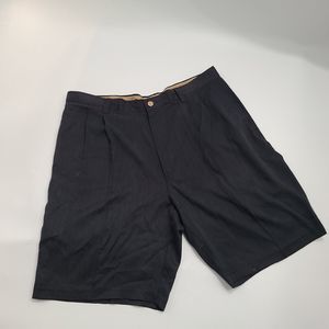 Jamaica‎ Jaxx Men's 100% Silk Pleated Shorts Black • Size 38